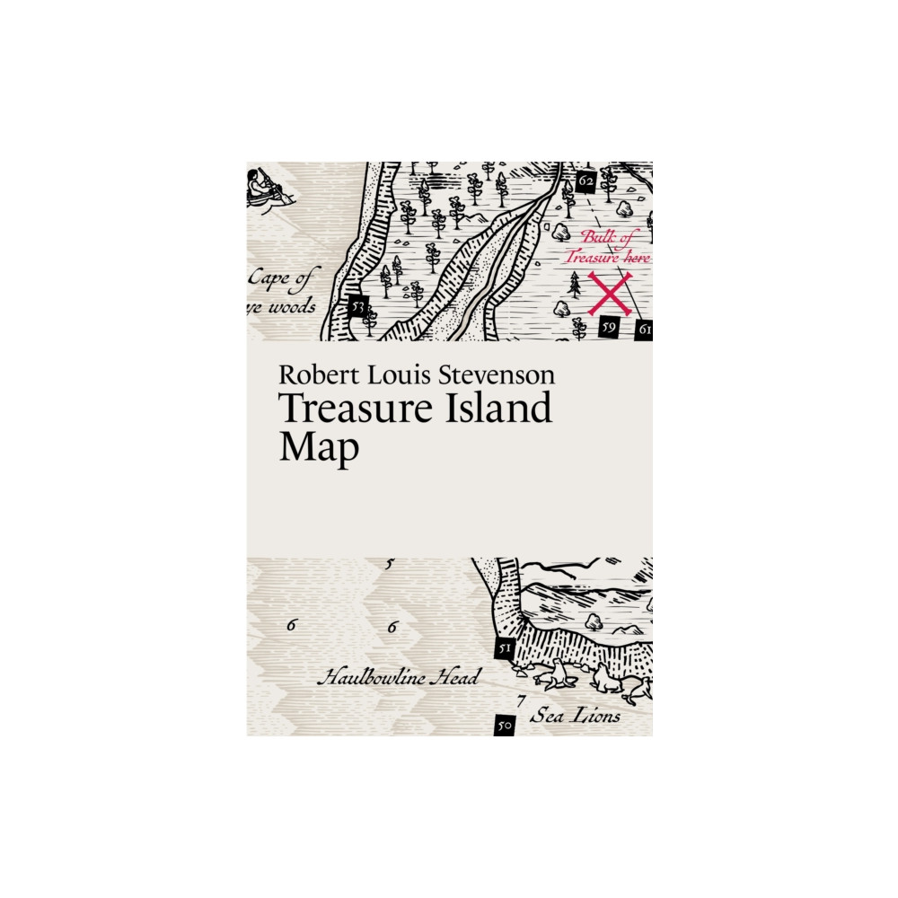 Produktbild för Robert Louis Stevenson, Treasure Island Map