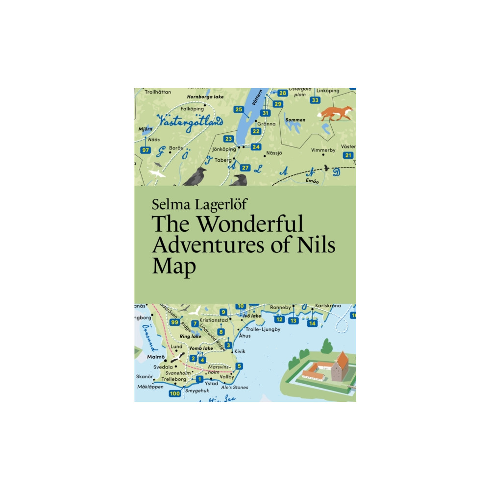 Produktbild för Selma Lagerlof, The Wonderful Adventures of Nils Map