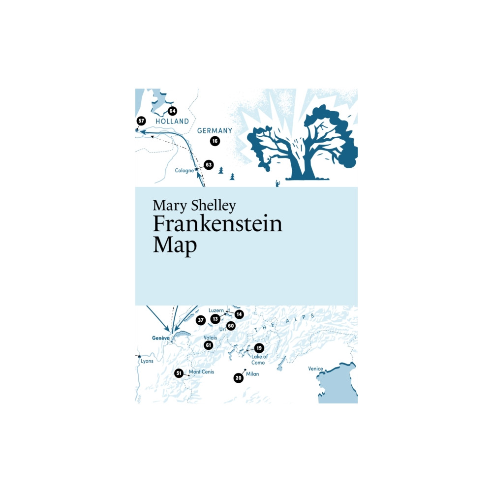 Produktbild för Mary Shelley, Frankenstein Map