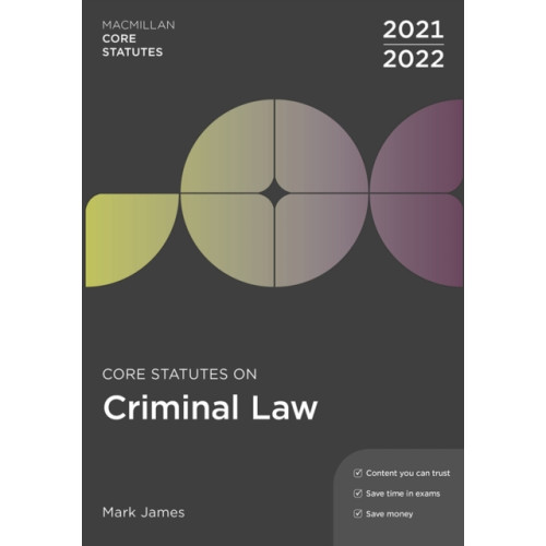 Bloomsbury Publishing PLC Core Statutes on Criminal Law 2021-22 (häftad, eng)