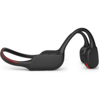 Produktbild för TAA7607BK Trådlösa open-ear-sporthörlurar, Bone conduction,  IPX66-klass, Led-belysning. Svarta.