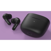 Produktbild för TAT2206BK True Wireless-hörlurar, IPX4-klass (stänk och svettåliga) 6+18 timmars speltid. Svarta.