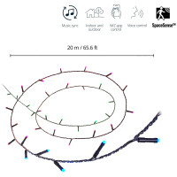 Produktbild för WiFi Smart LED Fairy Light Ljusslinga