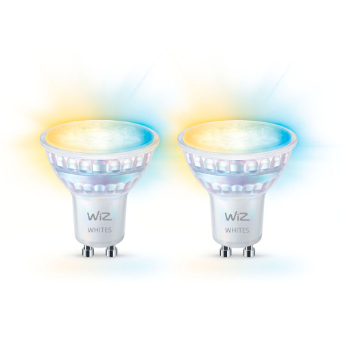 WiZ WiFi Smart LED GU10 50W 345lm Varm-kallvit 2-pack