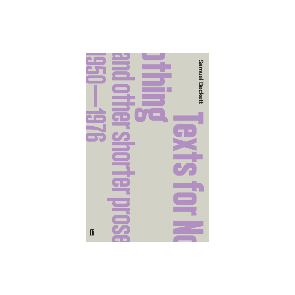 Produktbild för Texts for Nothing and Other Shorter Prose, 1950-1976 (häftad, eng)