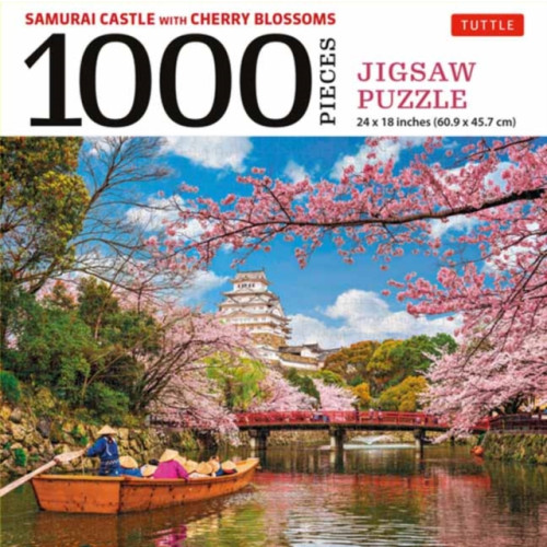 Tuttle Publishing Samurai Castle with Cherry Blossoms 1000 Piece Jigsaw Puzzle