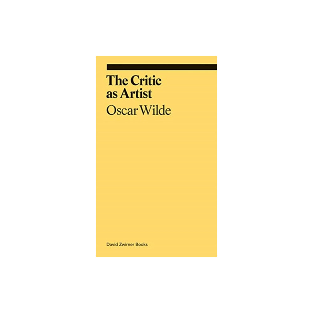 Produktbild för The Critic as Artist (häftad, eng)