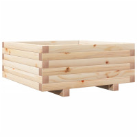 Produktbild för Odlingslåda 60x60x26,5 cm massivt furuträ