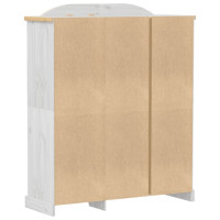 Produktbild för Garderob Corona vit 151,5x52x186 cm massiv furu