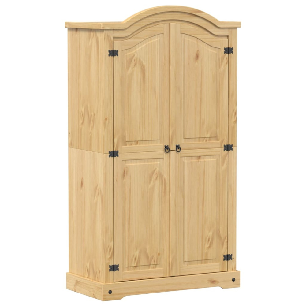 Produktbild för Garderob Corona 102x52x186 cm massiv furu