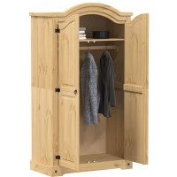 Produktbild för Garderob Corona 102x52x186 cm massiv furu