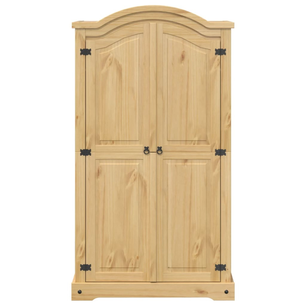 Produktbild för Garderob Corona 102x52x186 cm massiv furu