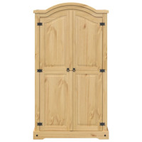 Produktbild för Garderob Corona 102x52x186 cm massiv furu