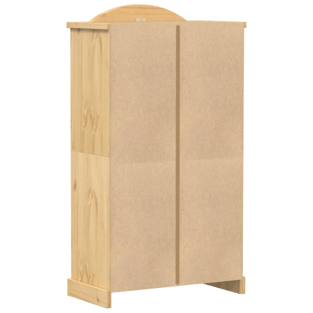 Produktbild för Garderob Corona 102x52x186 cm massiv furu