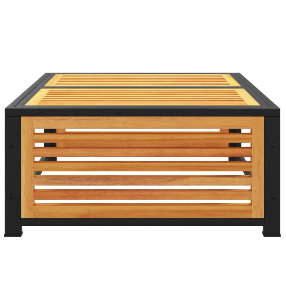 Produktbild för Trädgårdsbord 68x68x30 cm massivt akaciaträ