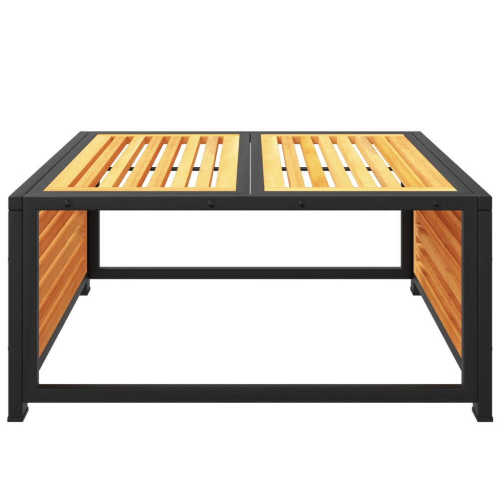Produktbild för Trädgårdsbord 68x68x30 cm massivt akaciaträ