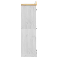 Produktbild för Garderob Corona vit 102x52x186 cm massiv furu