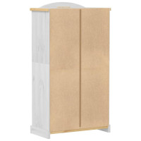 Produktbild för Garderob Corona vit 102x52x186 cm massiv furu