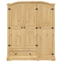 Produktbild för Garderob Corona 151,5x52x186 cm massiv furu