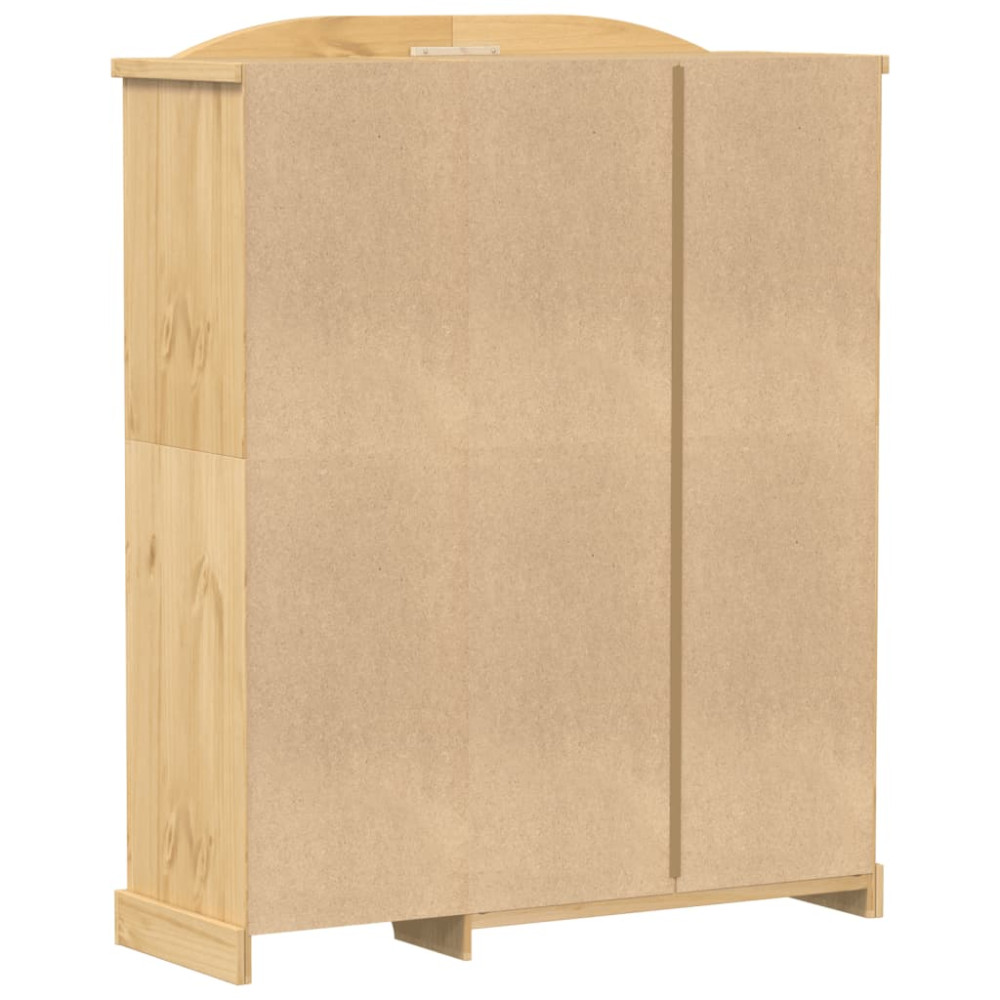 Produktbild för Garderob Corona 151,5x52x186 cm massiv furu