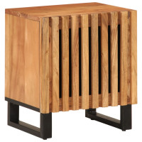 Produktbild för Nattduksbord 2 st 40x34x46 cm massivt akaciaträ