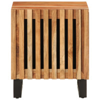 Produktbild för Nattduksbord 2 st 40x34x46 cm massivt akaciaträ