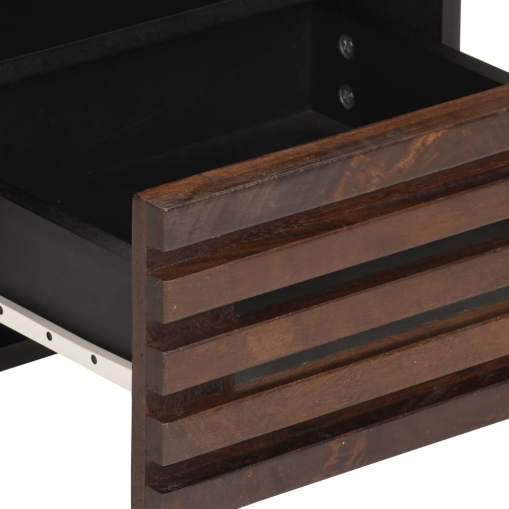 Produktbild för Nattduksbord 2 st 40x34x46 cm massivt mangoträ