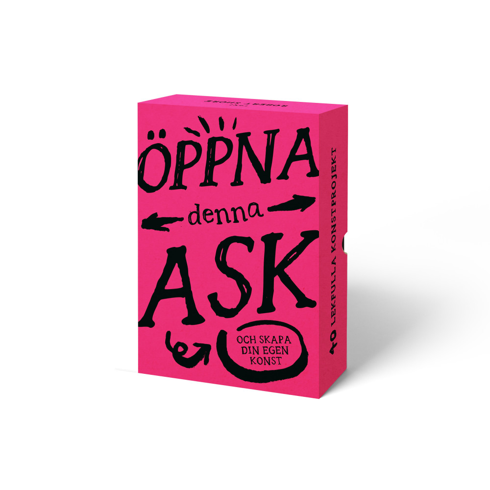 Produktbild för Öppna denna ask och skapa din egen konst : 40 lekfulla konstprojekt (bok)