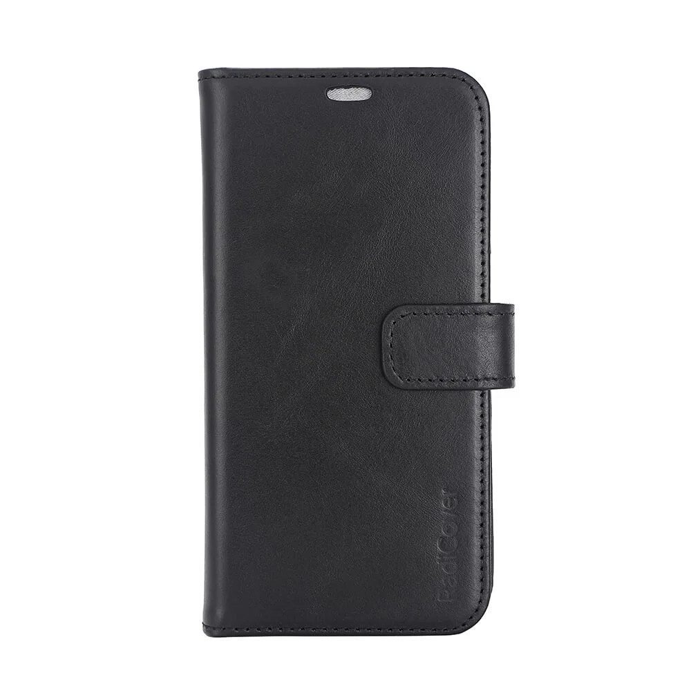 Produktbild för 2in1 Anti Radiation RFID 3 card MagS iPhone 16 Pro Black Leather