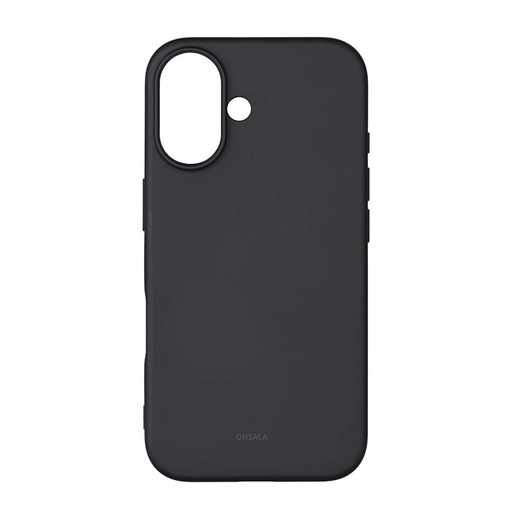 Produktbild för Back Sil Touch Recycled MagSerie iPhone 16 Black