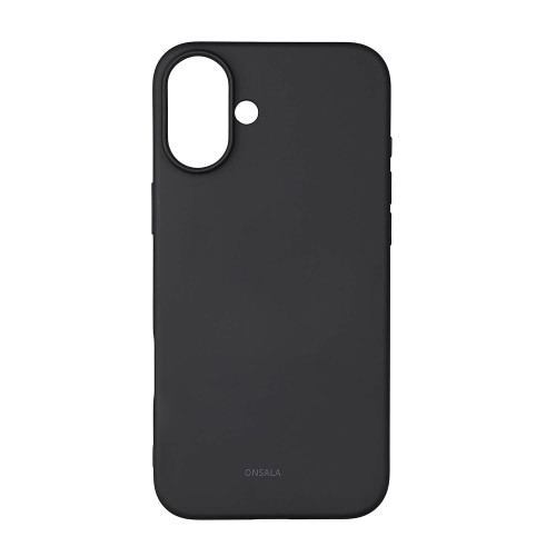 ONSALA Back Sil Touch Recycled MagSerie iPhone 16 Plus Black