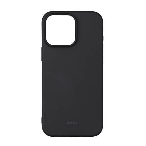 ONSALA Back Sil Touch Recycled MagSerie iPhone 16 Pro Max Black