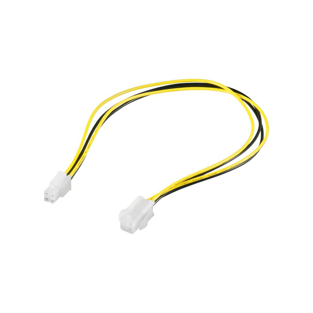 Produktbild för goobay - förlängningskabel för ström - effekt P4 till effekt P4 - 37 cm