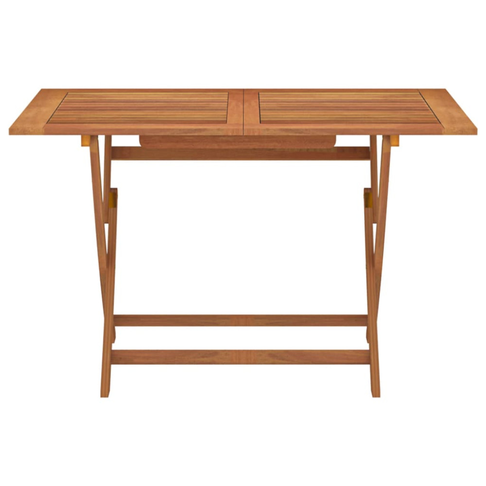 Produktbild för Hopfällbart trädgårdsbord 120x70x75 cm massivt eukalyptusträ
