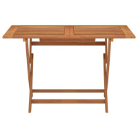 Produktbild för Hopfällbart trädgårdsbord 120x70x75 cm massivt eukalyptusträ