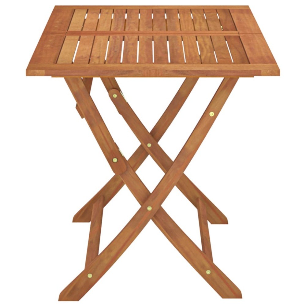 Produktbild för Hopfällbart trädgårdsbord 120x70x75 cm massivt eukalyptusträ