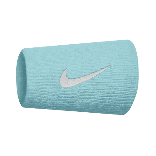 Nike Nike Swoosh Doublewide Wristband Ljusblå 2-pack