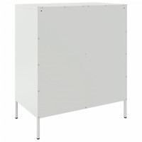 Produktbild för Skänk vit 68x39x79 cm stål