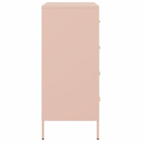 Produktbild för Skänk rosa 68x39x89 cm stål