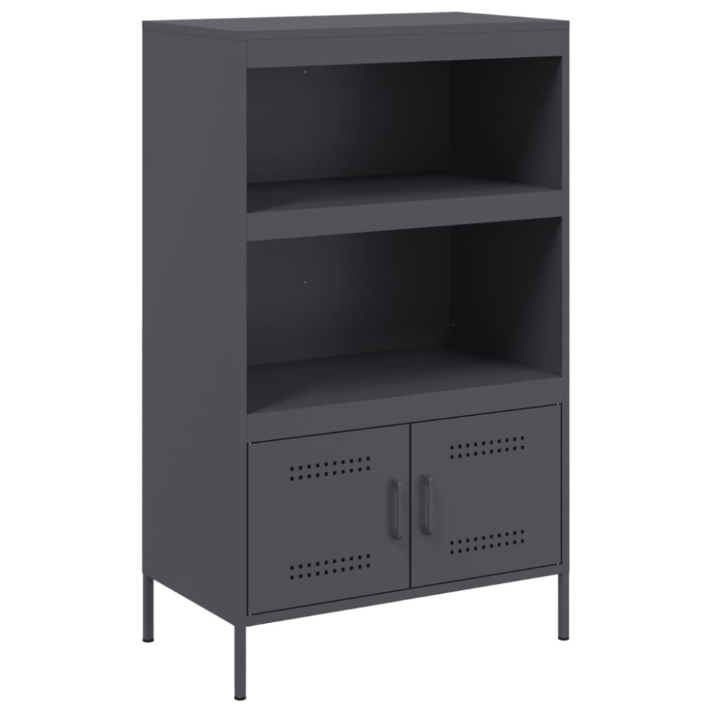 Produktbild för Högskåp antracit 68x39x113 cm stål