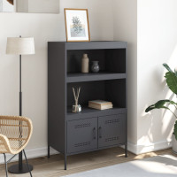 Produktbild för Högskåp antracit 68x39x113 cm stål