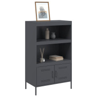 Produktbild för Högskåp antracit 68x39x113 cm stål
