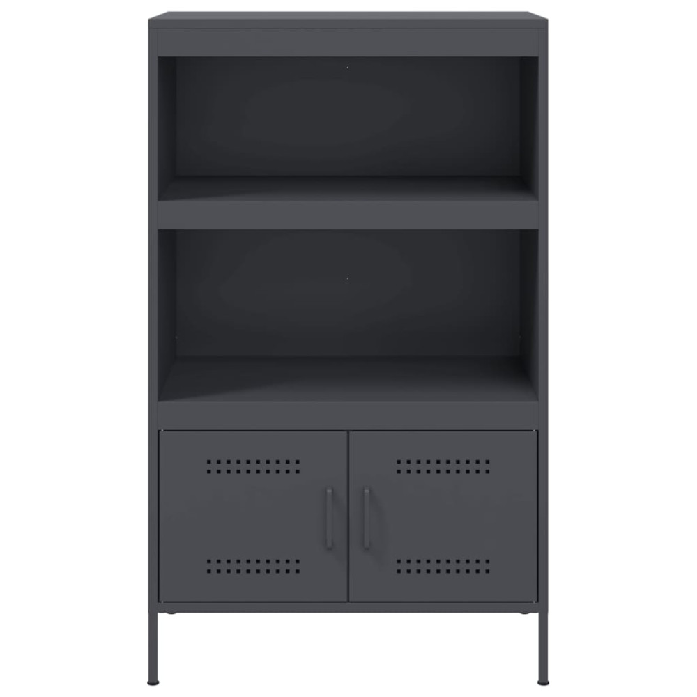 Produktbild för Högskåp antracit 68x39x113 cm stål
