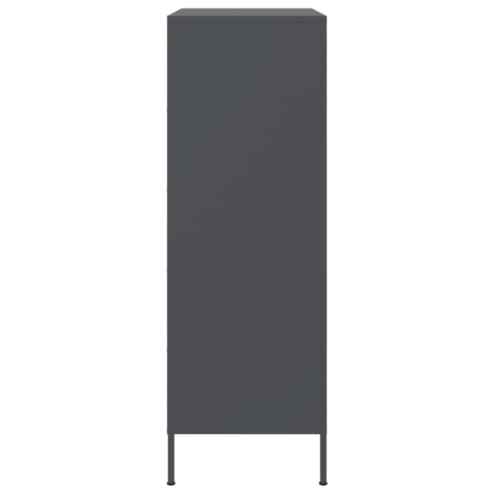 Produktbild för Högskåp antracit 68x39x113 cm stål