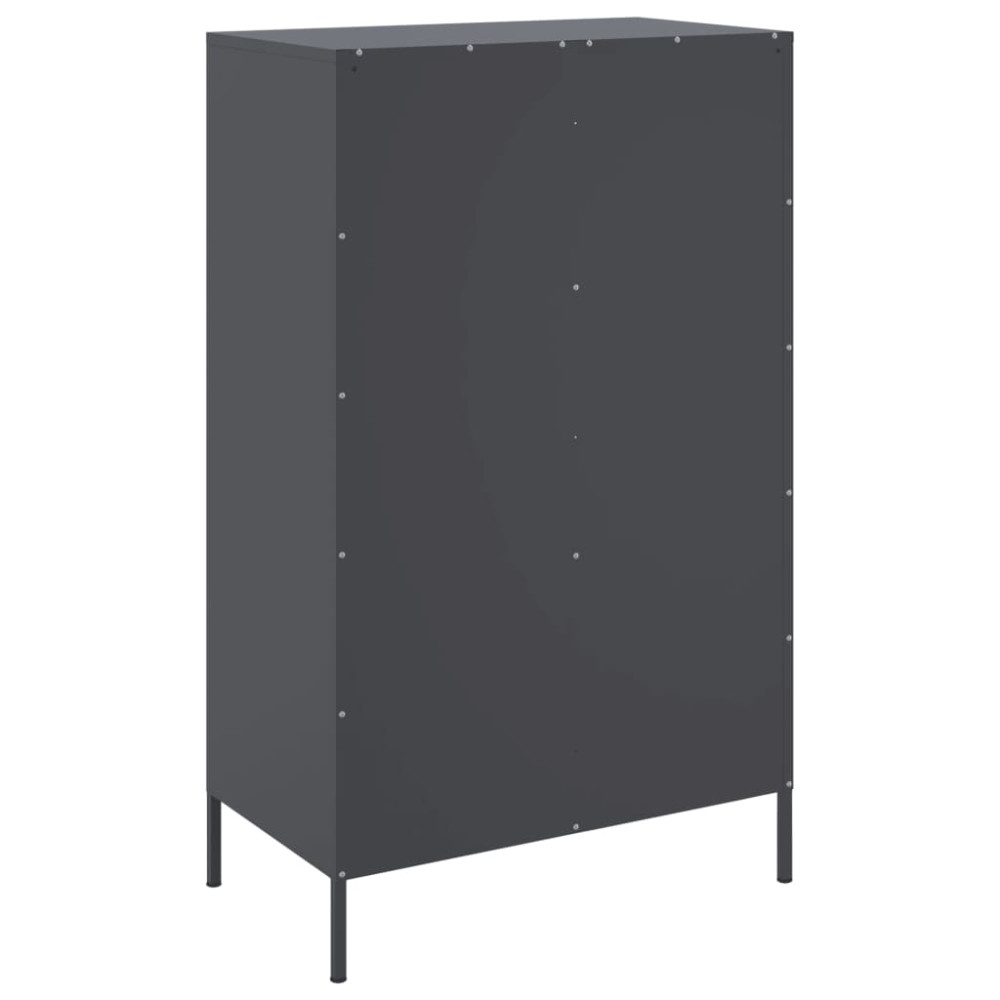 Produktbild för Högskåp antracit 68x39x113 cm stål