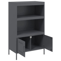 Produktbild för Högskåp antracit 68x39x113 cm stål