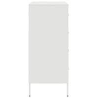 Produktbild för Skänk vit 68x39x89 cm stål