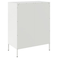 Produktbild för Skänk vit 68x39x89 cm stål