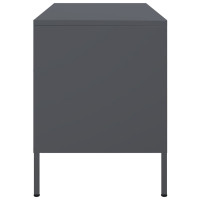 Produktbild för Tv-bänk 2 st antracit 68x39x50,5 cm stål
