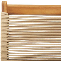 Produktbild för Trädgårdsstolar 2 st beige massivt akaciaträ och polypropen
